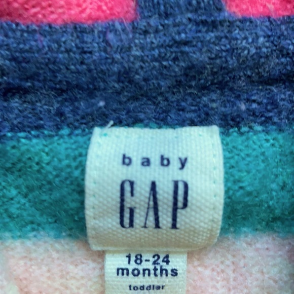 4T Girls Gap multicolored zip up hoodie. - Picture 2 of 3